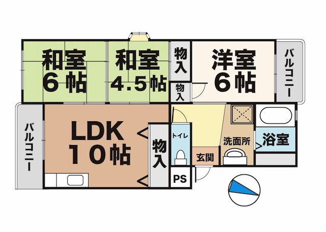 パルシティ伊川谷の間取り