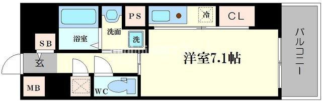 ジュネーゼグラン上本町の間取り