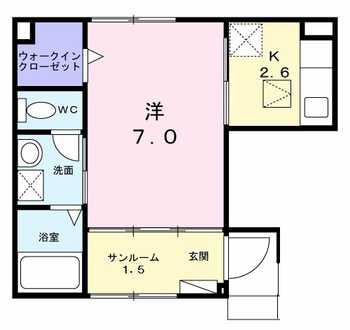シティーライトⅠの間取り