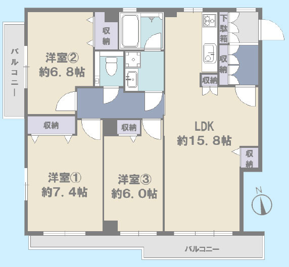 パークビュー狛江の間取り