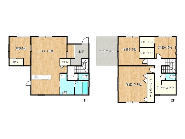 【間取り】 | 揖保郡太子町東南／中古戸建