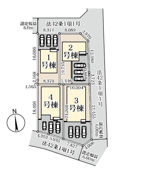 古河市下辺見第8　新築戸建　1号棟の区画図