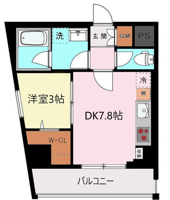 世田谷区千歳台４丁目の賃貸マンションの間取り