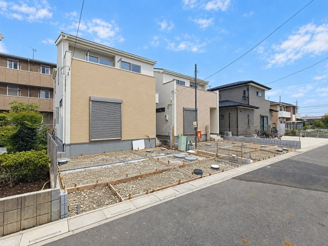 八潮市　西袋　新築戸建　全2棟の外観|落ち着いた雰囲気の外観です