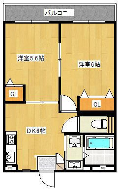 ビータスビル参番館の間取り