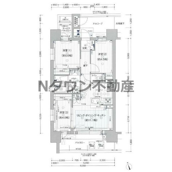 【間取り】 | プレサンス　ロジェ　名古屋浅間町ザ・レジデンス | 間取りです。