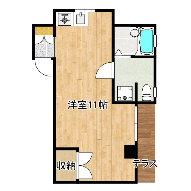 タナカハイツの間取り|間取り図です