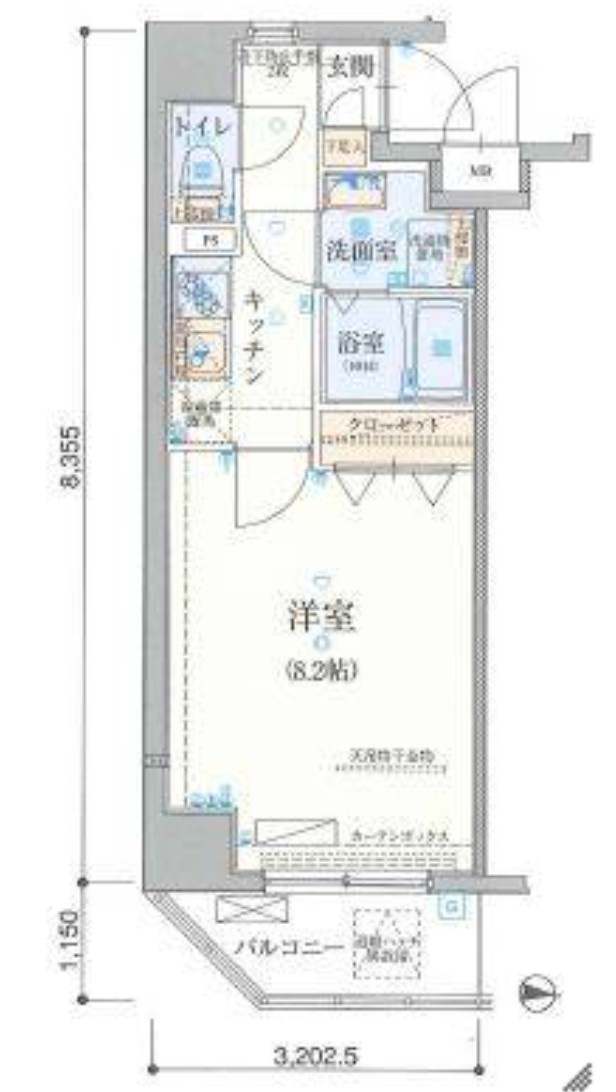 リヴシティ両国弐番館の間取り