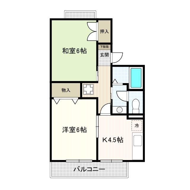 パレス神代の間取り