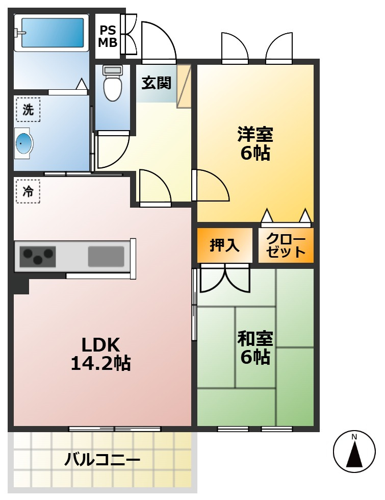 シルフィッド　Ⅱの間取り