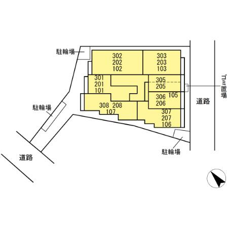 グラナーデ石神井台の区画図