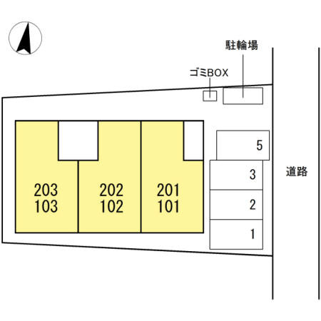 セジュールＱの区画図