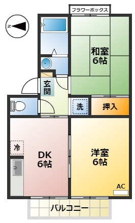 クウィンスコートの間取り