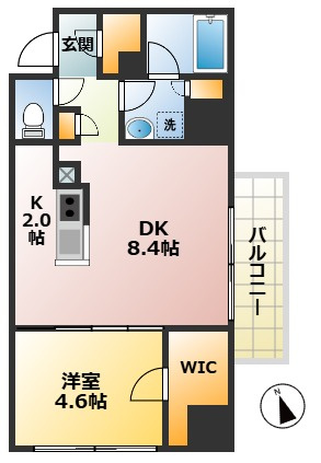 杉並区西荻北３丁目の賃貸マンションの間取り