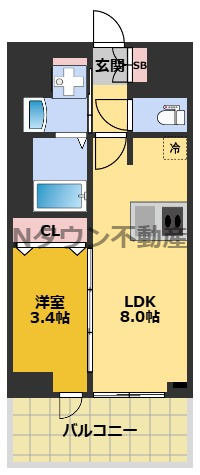 【間取り】 | プレサンス名古屋ルーカス | 間取りです。