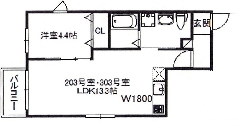 アコルト箱崎の間取り