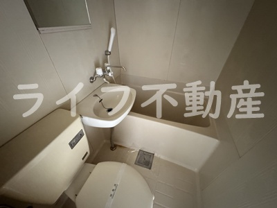 ロイヤル俊徳Ⅱの洗面所|広い洗面スペース