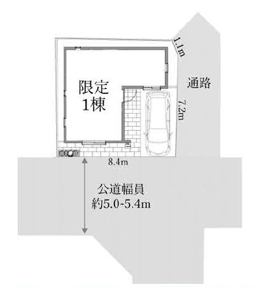 練馬区西大泉1丁目　高機能仕様　角地のような快適邸宅の区画図
