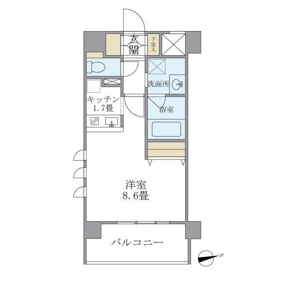プレミアコンフォート西荻窪の間取り