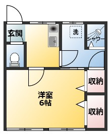 東田荘B棟の間取り