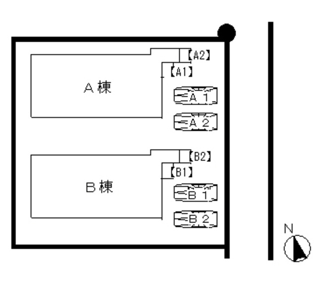 チェスナットビラB棟の区画図