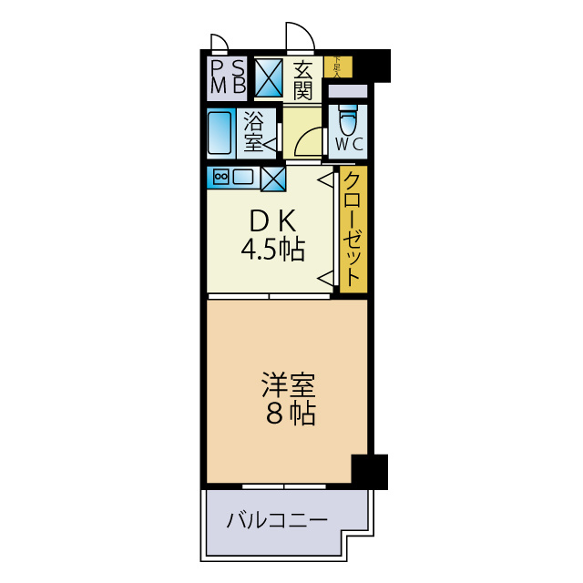グレイス西新の間取り