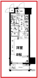 【間取り】 | ハーモニーレジデンス錦糸町＃001