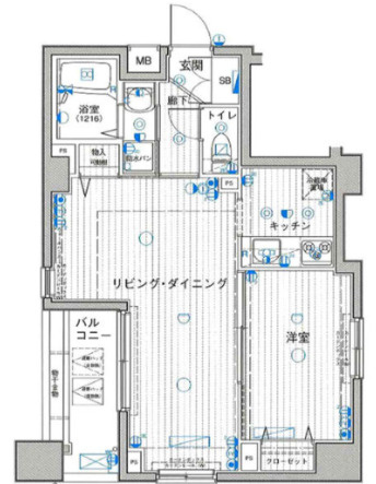 パークウェル浅草弐番館の間取り