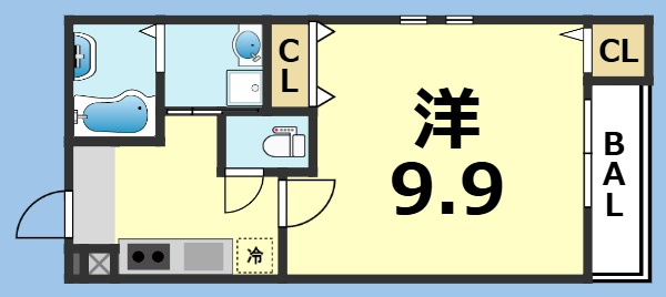 【間取り】 | フジパレス長洲公園Ⅰ番館