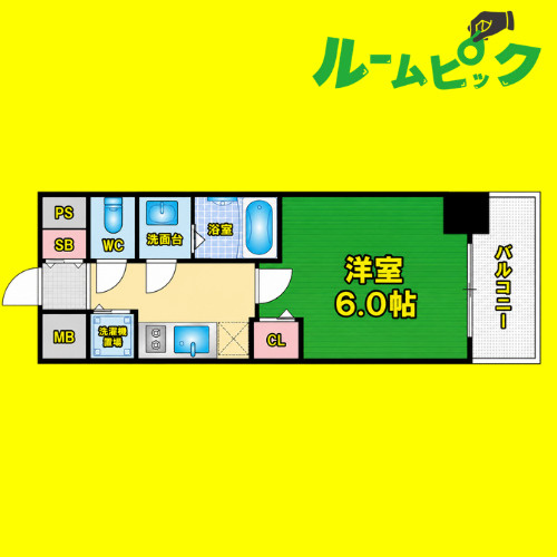 CREST TAPP浅間町　名古屋市賃貸　仲介手数料無料の間取り