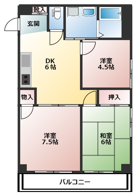 パークハウス宮西の間取り