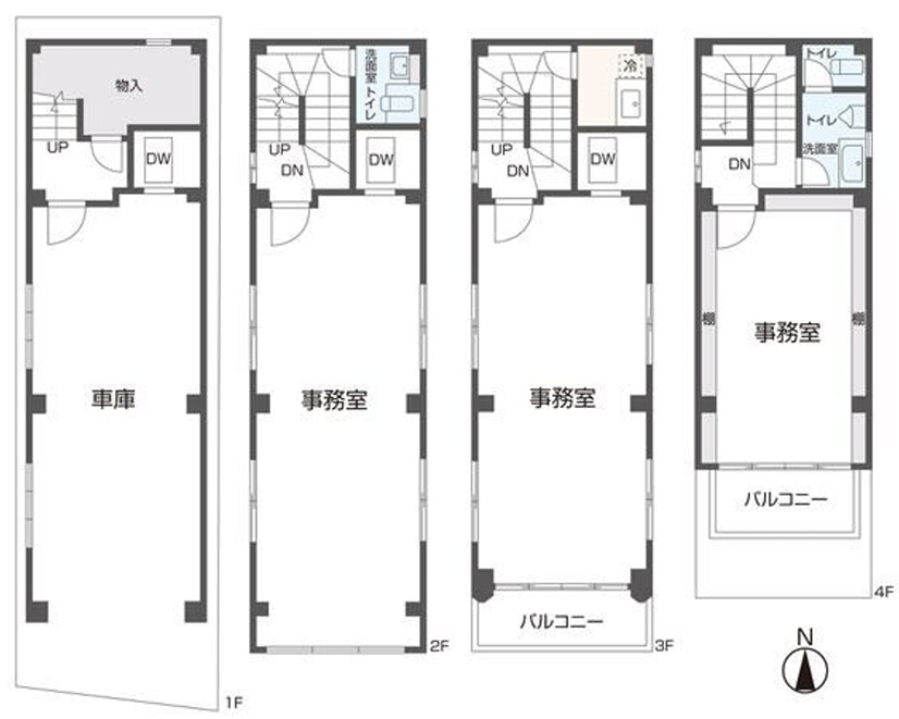 阪南町５丁目テナントビルの間取り