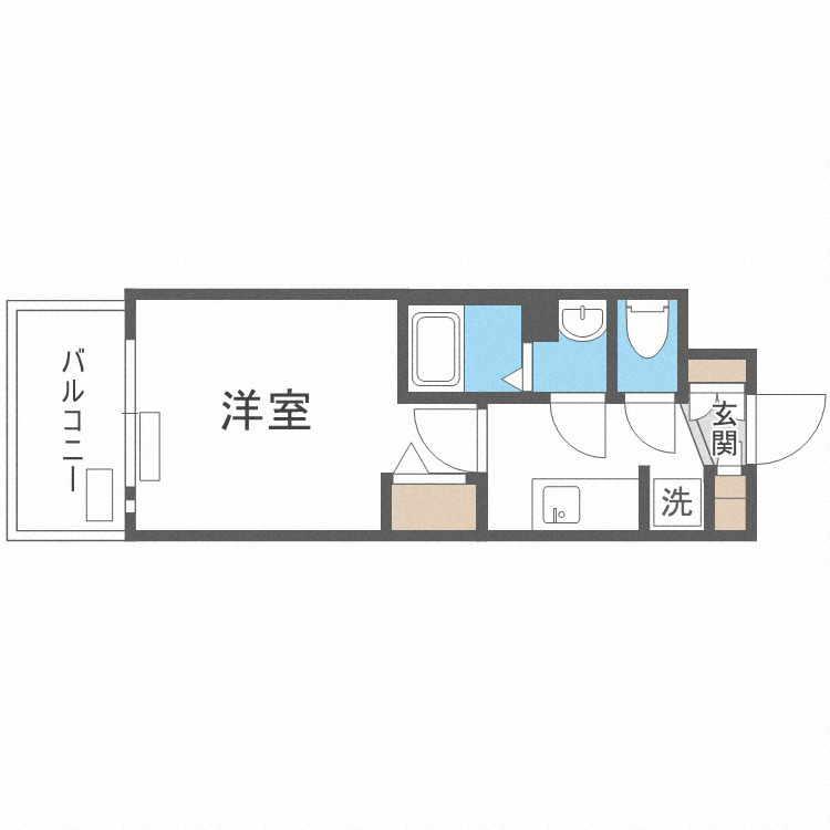 ララプレイス玉造パルクの間取り