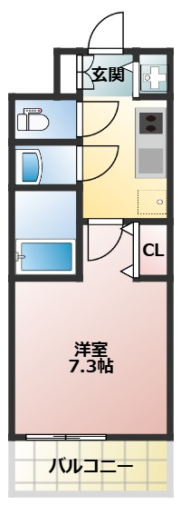 S-RESIDENCE都島Elegantの間取り