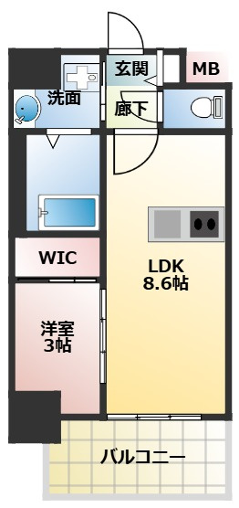セレニテ江坂グランデ の間取り