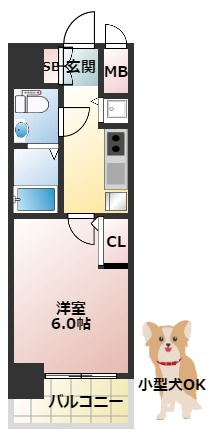 エスリード大阪城の間取り