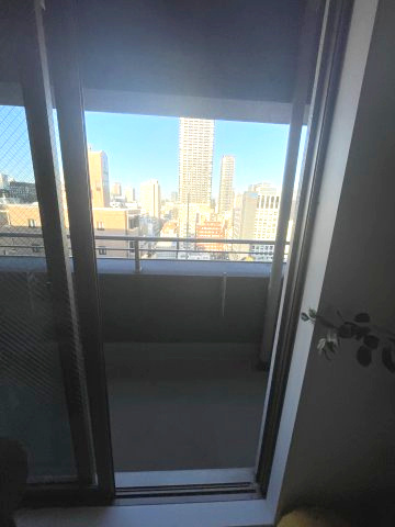 セレニテ北浜のバルコニー