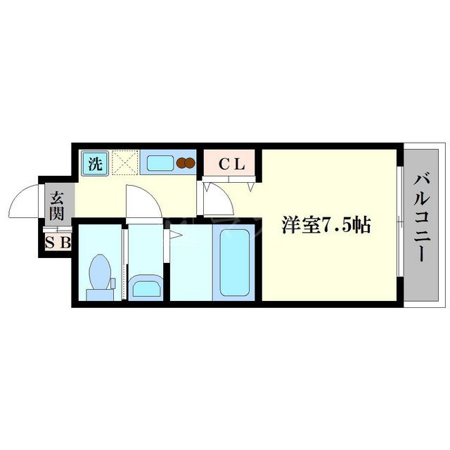 大阪市西区立売堀３丁目の賃貸マンションの間取り
