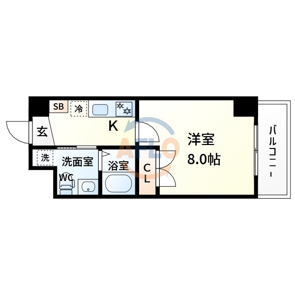 S-FORT江坂リベルタスの間取り|S-FORT江坂LIBERTS　間取り