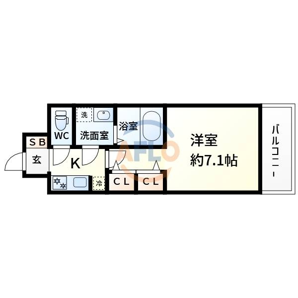 S-RESIDENCE三国WESTの間取り|S-RESIDENCE三国WEST　間取り