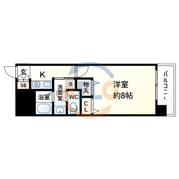 アスリート新大阪2の間取り|アスリート新大阪Ⅱ　間取り
