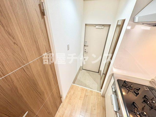 名古屋市中村区千原町のアパートの玄関