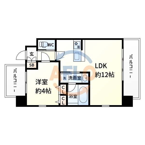 CITY SPIRE西中島の間取り|CITY SPIRE西中島　間取り