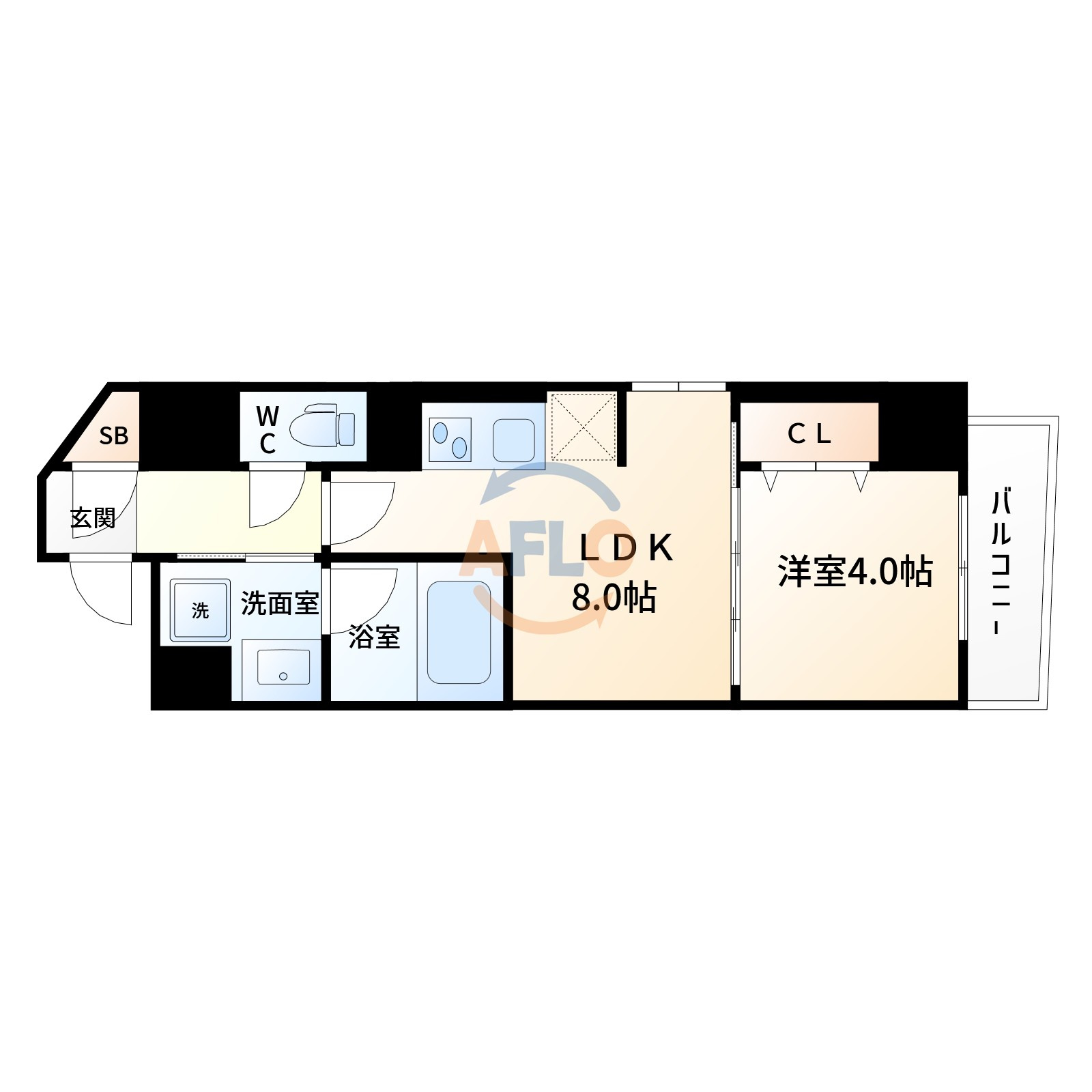 エスケー江坂の間取り|SK江坂　間取り