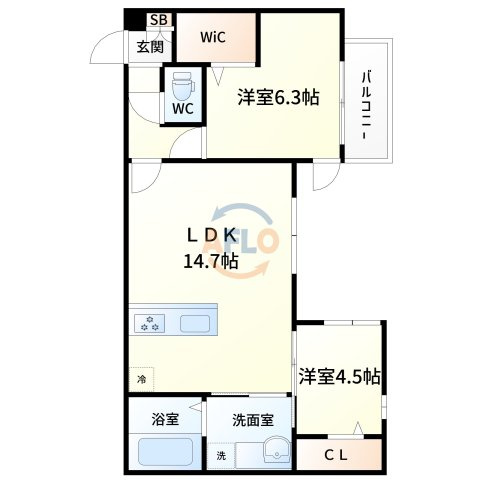 FlourichⅠの間取り|間取り