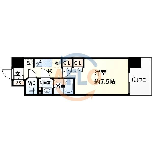 コンフォリアリヴ新大阪キューの間取り|コンフォリア・リヴ新大阪Q　間取り