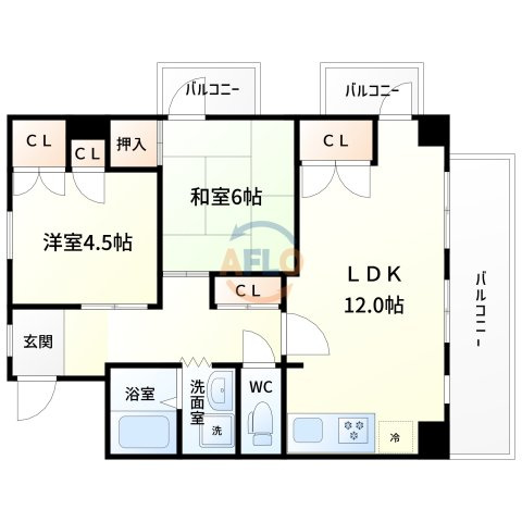 ライフステージ新大阪の間取り|間取り