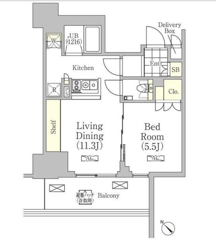 メゾンカルム日本橋馬喰町の間取り