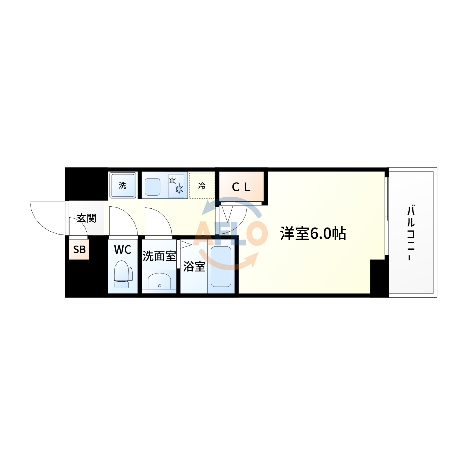 プランドール新北野の間取り|プランドール新北野　間取り