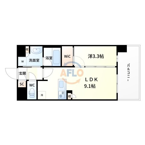 リビオレゾン塚本ステーションプレミアの間取り|間取り